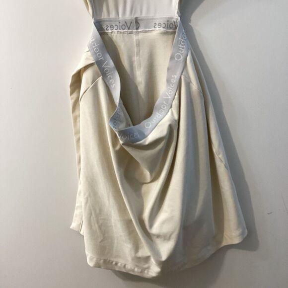 Outdoor Voices White Court Dress‎ Cutout Back Athletic Tennis Skort Dress Size M - Picture 11 of 14